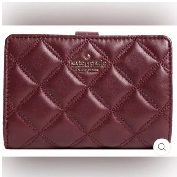 Kate Spade ♠️ Quilted Leather Wallet - Picture 1 of 4